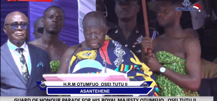 Otumfuo Osei Tutu II Commends Strong Relationship with Ghana Police During Historic Visit