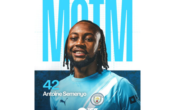 Semenyo shines, wins Man of the Match on Man City debut