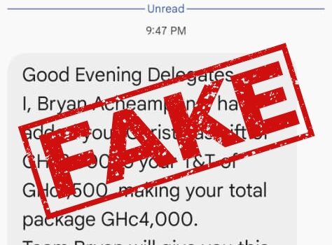 Bryan Acheampong Campaign Denounces Fake Messages Ahead of Delegates’ Vote