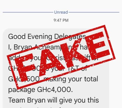 Bryan Acheampong Campaign Denounces Fake Messages Ahead of Delegates’ Vote